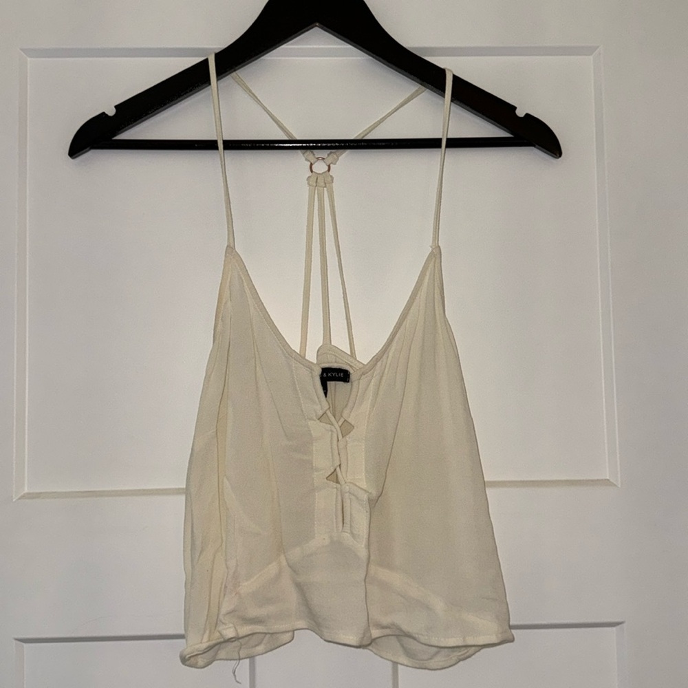 Kendall & Kylie flowy crop top